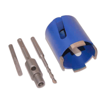 АЛМАЗНАЯ КОРОНКА БЕЗУДАРНАЯ ДЛЯ ПЕРФОРАТОРА SDS-PLUS 72мм